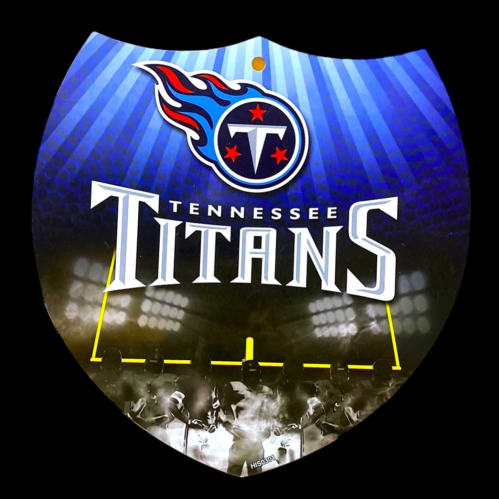 Tennessee Titans football sign and flag